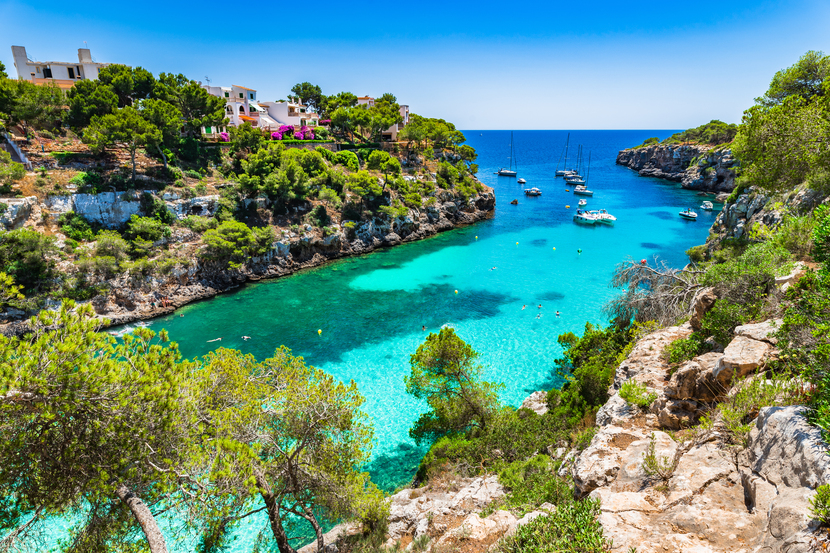 Cala Pi is one of the most beautiful natural coves near the capital Palma